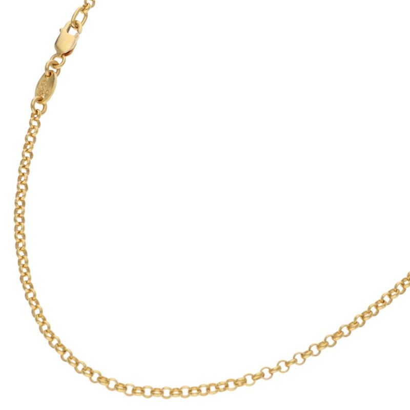 クロムハーツ Chrome Hearts 大きさ:16inch  22K NECKCHAIN R16 ロールチェーン16inch ゴールド首飾り(ゴールド 7.51g)【316062】【SJ02】【小物】【中古】bb415#rinkan*B