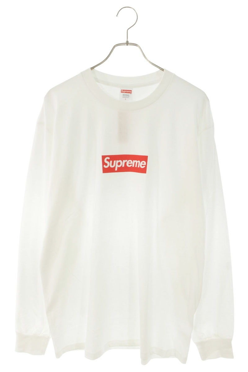 シュプリーム SUPREME 大きさ:L  Box Logo L S Tee ボックス席ロゴタイプ長袖カットソー(白いこと)【116062】【SB01】【メンズ】【中古】bb523#rinkan*S
