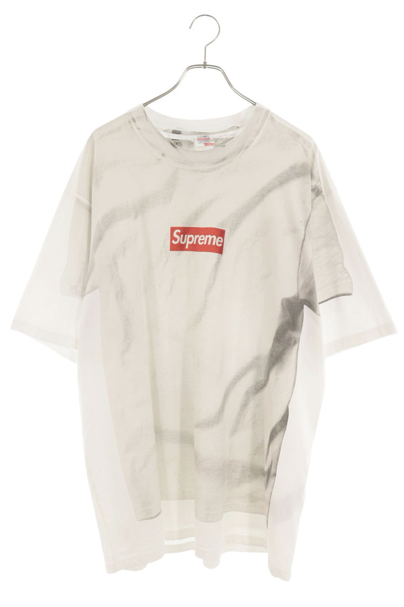 シュプリーム SUPREME ×エムエムシックス MM6 サイズ:XXL 24SS Box Logo Tee 転写プリントボックスロゴTシャツ(ホワイト)【326062】【SB01】【メンズ】【中古】bb295#rinkan*B |RINKAN