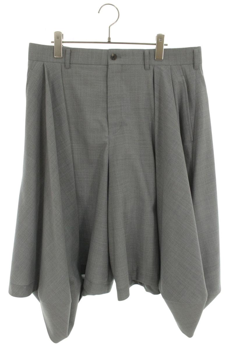 コムデギャルソンオムプリュス COMME des GARCONS HOMME PLUS　サイズ:L 26SS PQ-P022 ウールエステルトロピカルハーフパンツ(ライトグレー)【107062】【BS99】【メンズ】【中古】bb295#rinkan*B｜RINKAN