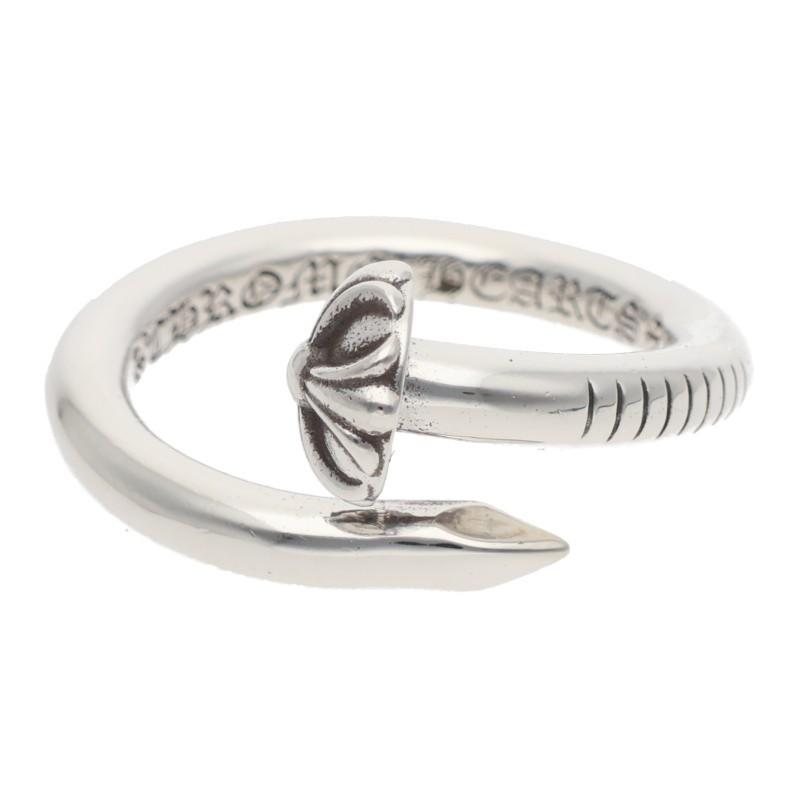 クロムハーツ Chrome Hearts　サイズ:16.5号 NAIL CRSBALL ネイルクロスボール シルバーリング(シルバー 6.9g)【716062】【SJ02】【小物】【中古】bb132#rinkan*B ｜RINKAN