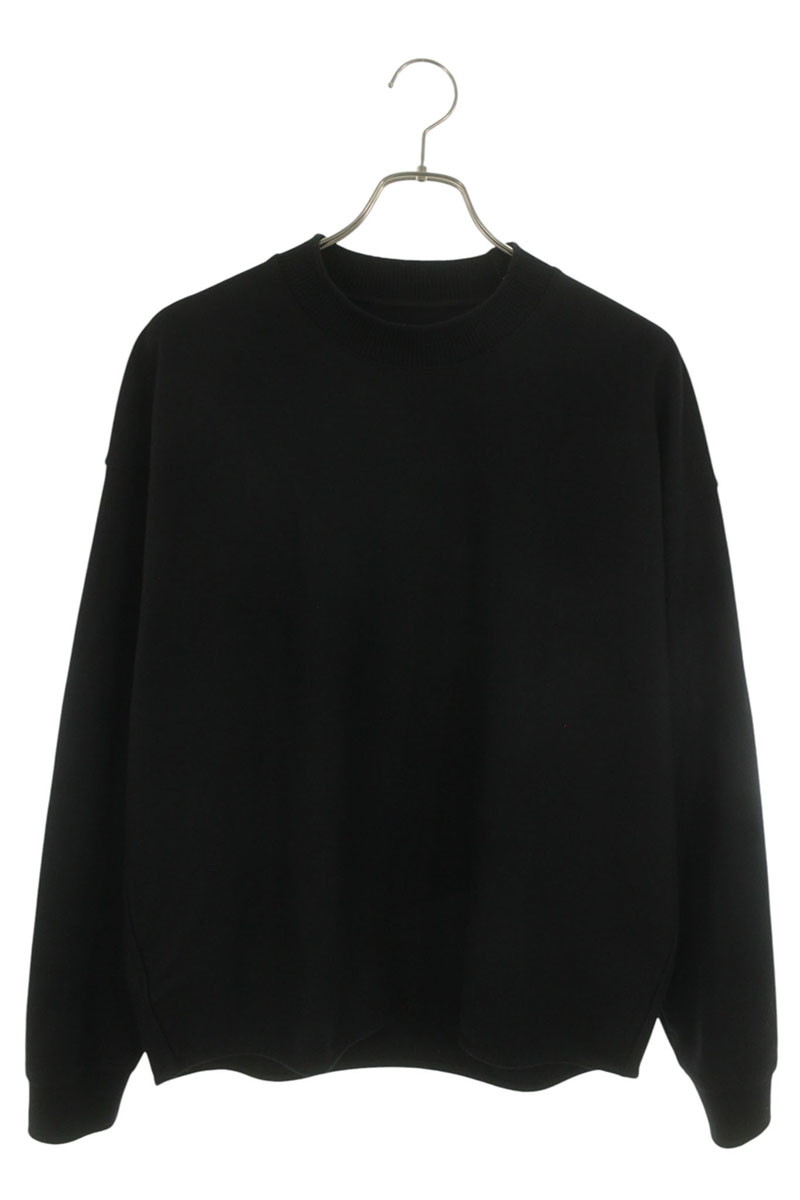 ジルサンダー JILSANDER サイズ:44 J22GU0112 ウールメルトンクルーネックスウェット(ブラック)【107062】【BS99】【メンズ】【中古】bb356#rinkan*B|RINKAN