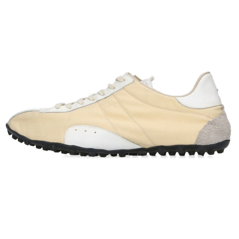 メゾンマルジェラ Maison Margiela サイズ:41 25SS S57WS0509 スプリンターズロートップスニーカー(ベージュ×ホワイト)【316062】【SB01】【メンズ】【小物】【中古】bb30#rinkan*B|RINKAN