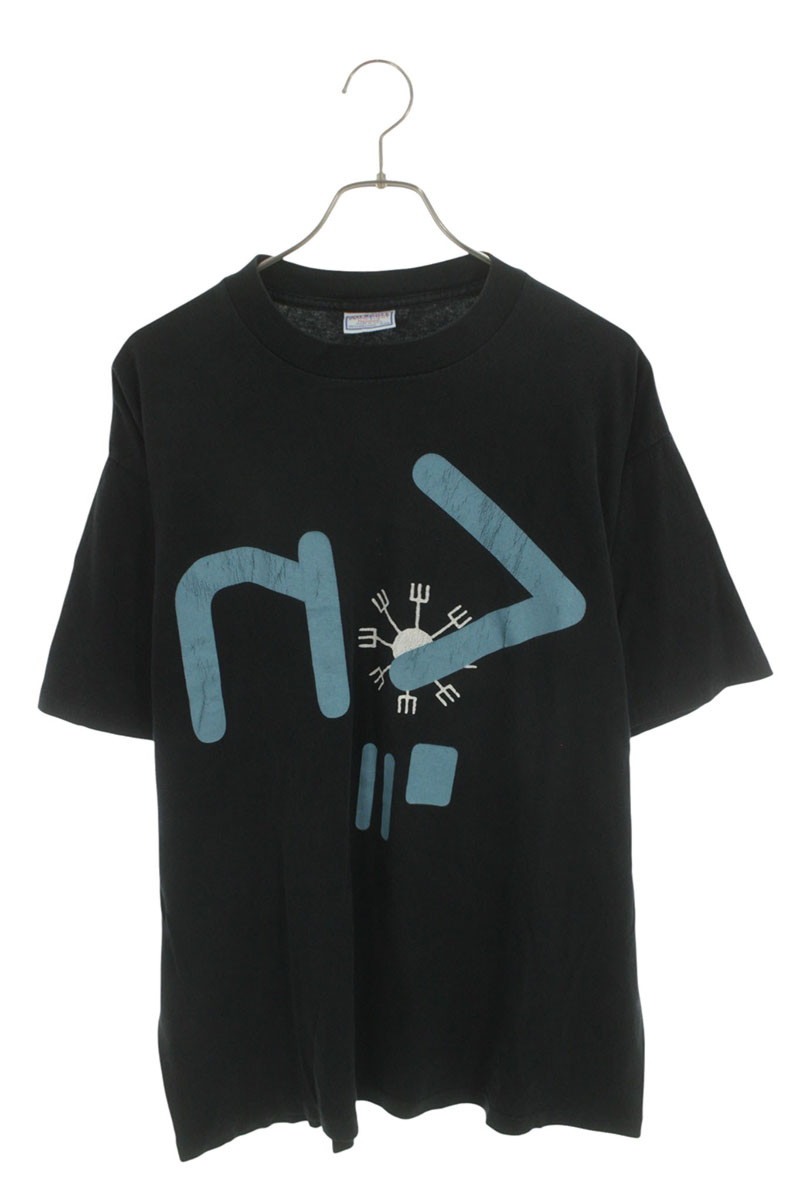 ヴィンテージ VINTAGE　サイズ:XL 90s NINE INCH NAILS ナインインチネイルズ ALL SPORTタグ DISSONANCEプリントTシャツ(ブラック&times;ブルー)【616062】【FK04】【メンズ】【中古】bb411#rinkan*C｜RINKAN