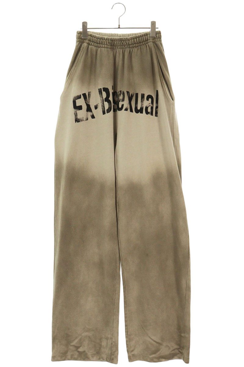 プロジェクトジーアール PROJECT GR サイズ:2 24AW EX-BISEXTUAL SWEAT PANTS ロゴスウェットロングパンツ(ベージュ調)【416062】【BS99】【メンズ】【中古】bb205#rinkan*B|RINKAN