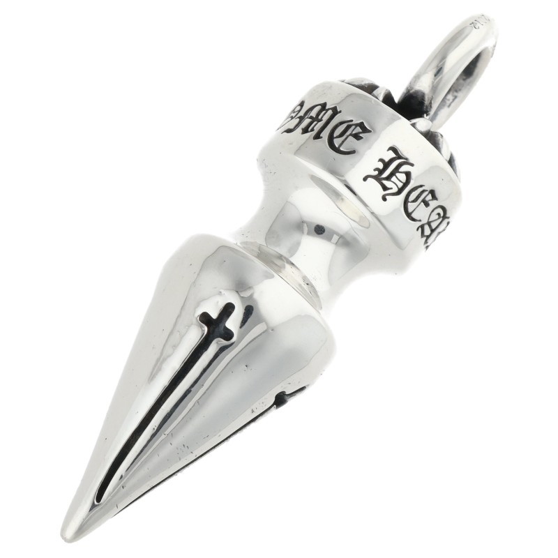 クロムハーツ Chrome Hearts XL SPIKE PENDANT CHスパイクペンダント シルバーネックレストップ(シルバー 33.7g)【816062】【FK04】【小物】【中古】bb396#rinkan*B|RINKAN