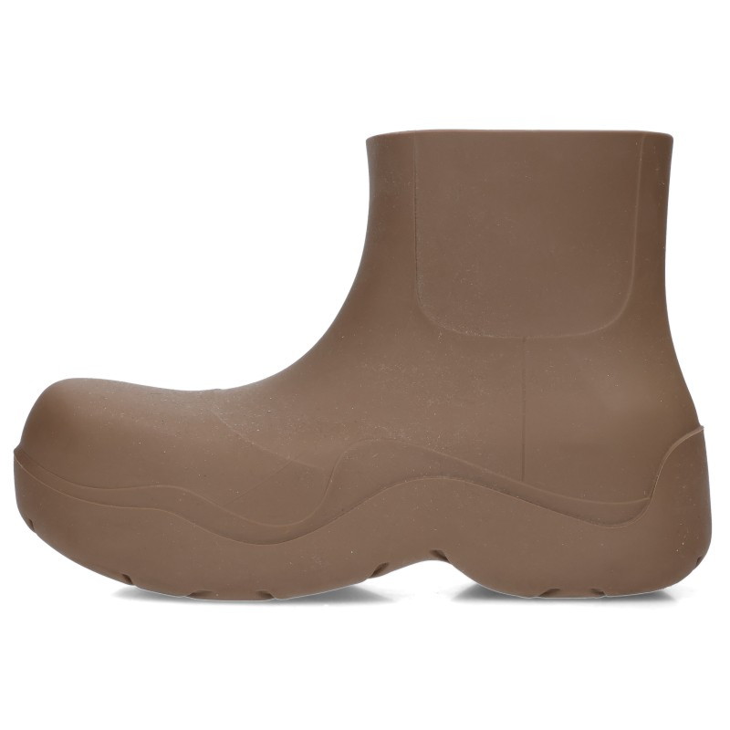 ボッテガヴェネタ BOTTEGA VENETA　サイズ:42 PUDDLE パドルラバーレインブーツ(ブラウン調)【426062】【BS99】【メンズ】【小物】【中古】bb223#rinkan*B｜RINKAN