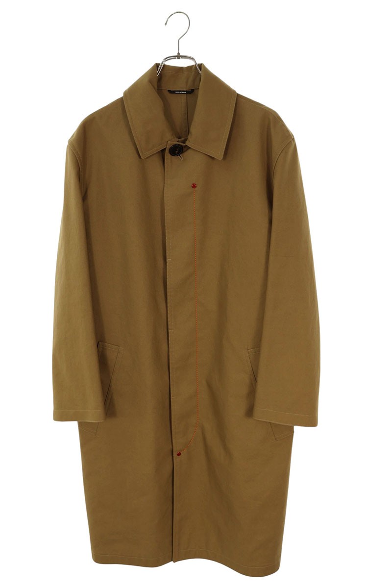 エルメス HERMES　サイズ:44 セリエボタンリベット ステンカラーコート(ベージュ)【107062】【BS99】【メンズ】【中古】bb328#rinkan*A｜RINKAN