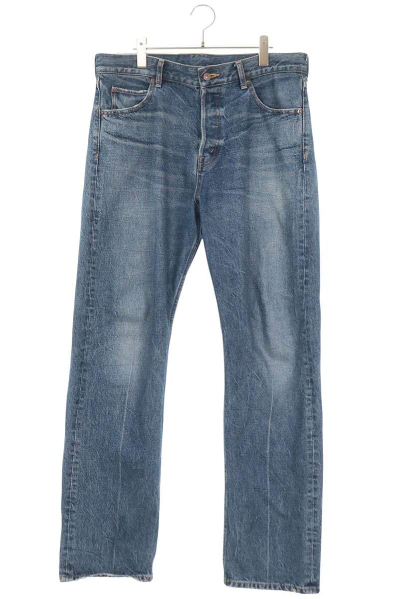セリーヌ CELINE　サイズ:32 カートジーンズ 2N574930F.GDS4 ウォッシュド加工ストレートデニムパンツ(インディゴ)【716062】【SB01】【メンズ】【中古】bb380#rinkan*B｜RINKAN
