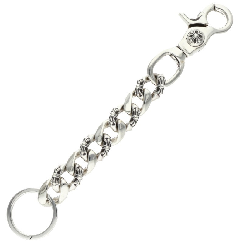 クロムハーツ Chrome Hearts　サイズ:ロング CLP CHN FANCY-L ロングファンシーリンク シルバーウォレットチェーン(シルバー 86.17g)【126062】【SJ02】【小物】【中古】bb396#rinkan*C ｜RINKAN