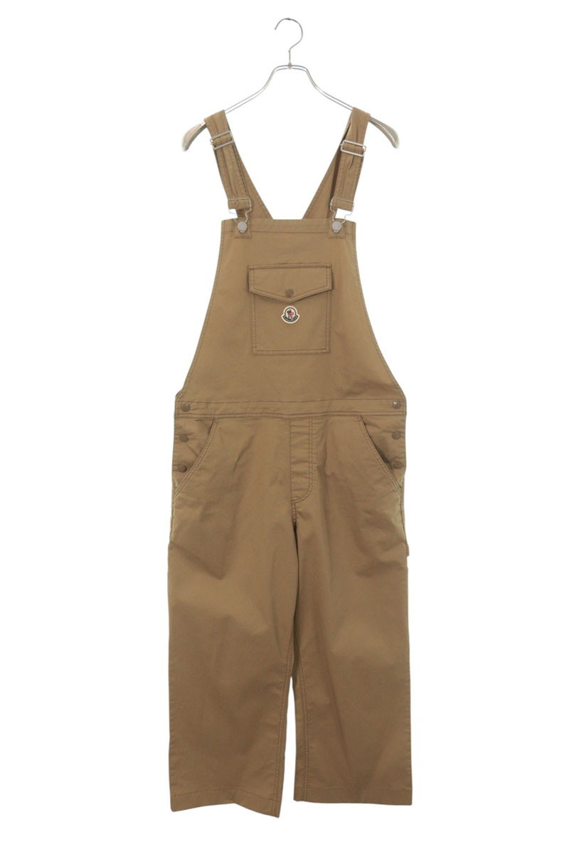 モンクレール MONCLER　サイズ:46 K10912G00001 57448 ロゴワッペンコットンオーバーオール(ベージュ)【107062】【BS99】【メンズ】【中古】bb450#rinkan*B｜RINKAN