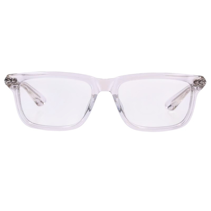 クロムハーツ Chrome Hearts　サイズ:54□18-152 LITTLE DINGER フレアニーテンプルサングラス 眼鏡((フレーム)クリア&times;シルバー)【226062】【GZ11】【小物】【中古】bb328#rinkan*B ｜RINKAN 157,256円
