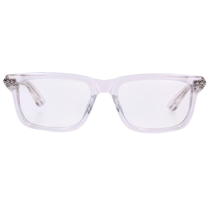 クロムハーツ Chrome Hearts　サイズ:54□18-152 LITTLE DINGER フレアニーテンプルサングラス 眼鏡((フレーム)クリア&times;シルバー)【226062】【GZ11】【小物】【中古】bb328#rinkan*B ｜RINKAN 157,256円