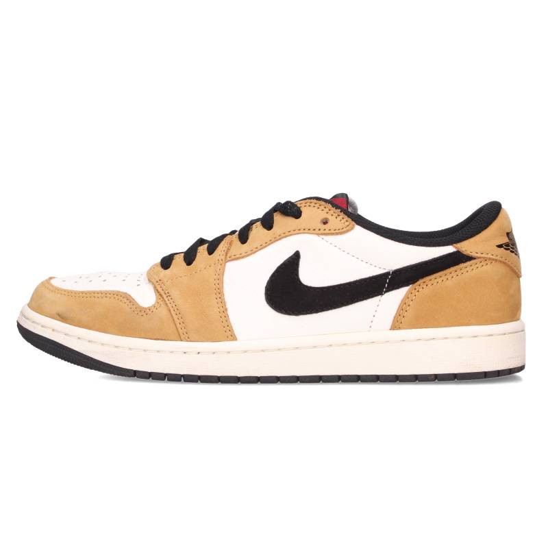 ナイキ NIKE　サイズ:27cm AIR JORDAN 1 RETRO LOW OG CZ0790-107 エアジョーダン1ロールーキオブザイヤースニーカー(ベージュ&times;ホワイト)【207062】【BS99】【メンズ】【小物】【中古】bb187#rinkan*B｜RINKAN