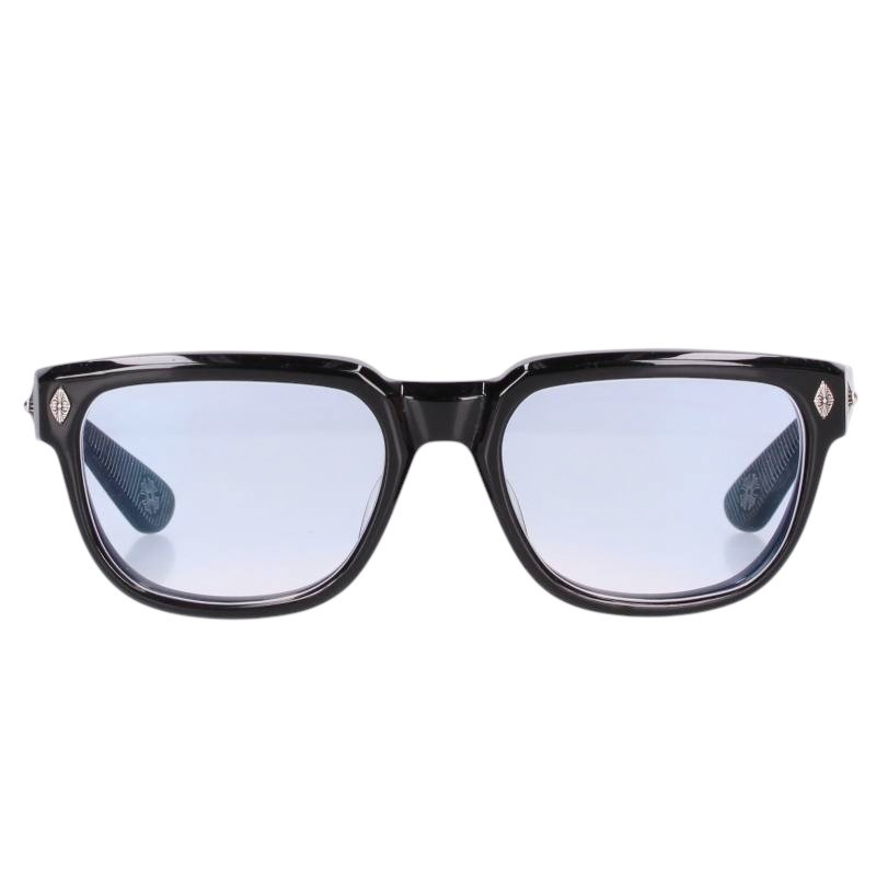 クロムハーツ Chrome Hearts　サイズ:56□20-151 SITONIT CHプラステンプルウェリントンサングラス((フレーム)ブラック&times;シルバー)【626062】【SS07】【小物】【中古】bb349#rinkan*B ｜RINKAN