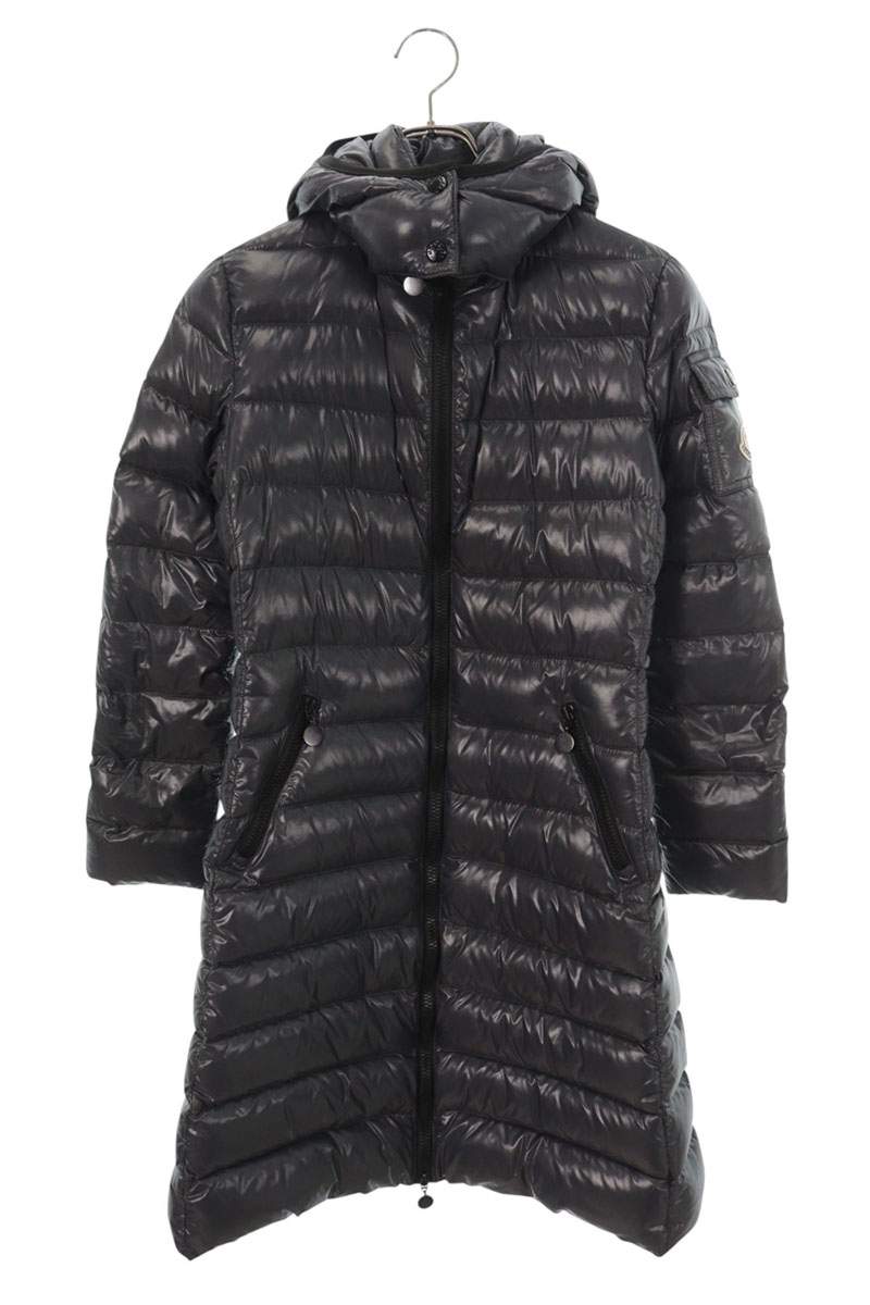 モンクレール MONCLER　サイズ:0 MOKA C20934981705 フーデッドダウンロングコート(グレー)【826062】【BS99】【レディース】【中古】bb411#rinkan*B｜RINKAN 41,041円