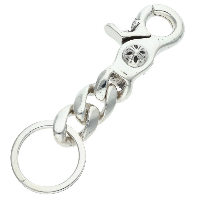 クロムハーツ Chrome Hearts サイズ:ショート CLP CHN CLASSIC-S ショートクラシックリンク シルバーキーチェーン(シルバー 46.35g)【107062】【HJ12】【小物】【中古】bb297#rinkan*C|RINKAN