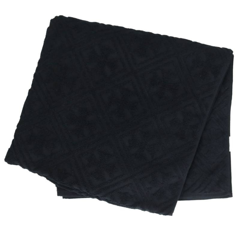 クロムハーツ Chrome Hearts BEACH TOWEL CHプラス総柄ビーチタオル(ブラック)【826062】【OS06】【小物】【中古】bb297#rinkan*A|RINKAN