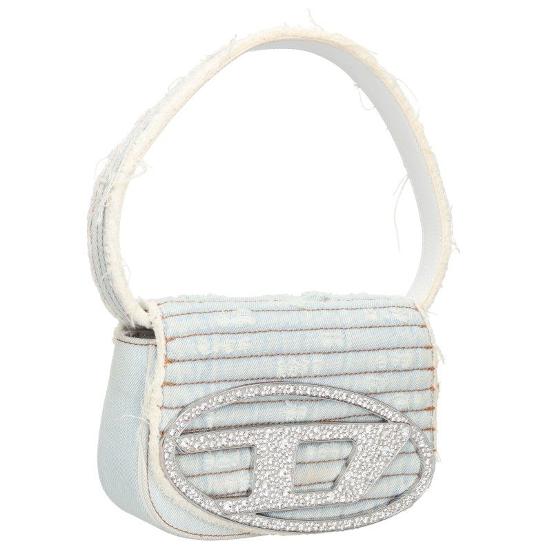 ディーゼル DIESEL　 1DR DSLX08396P5471 ダメージ加工デニム2WAYハンドバッグ(ライトブルー)【507062】【BS99】【小物】【中古】bb78#rinkan*C｜RINKAN