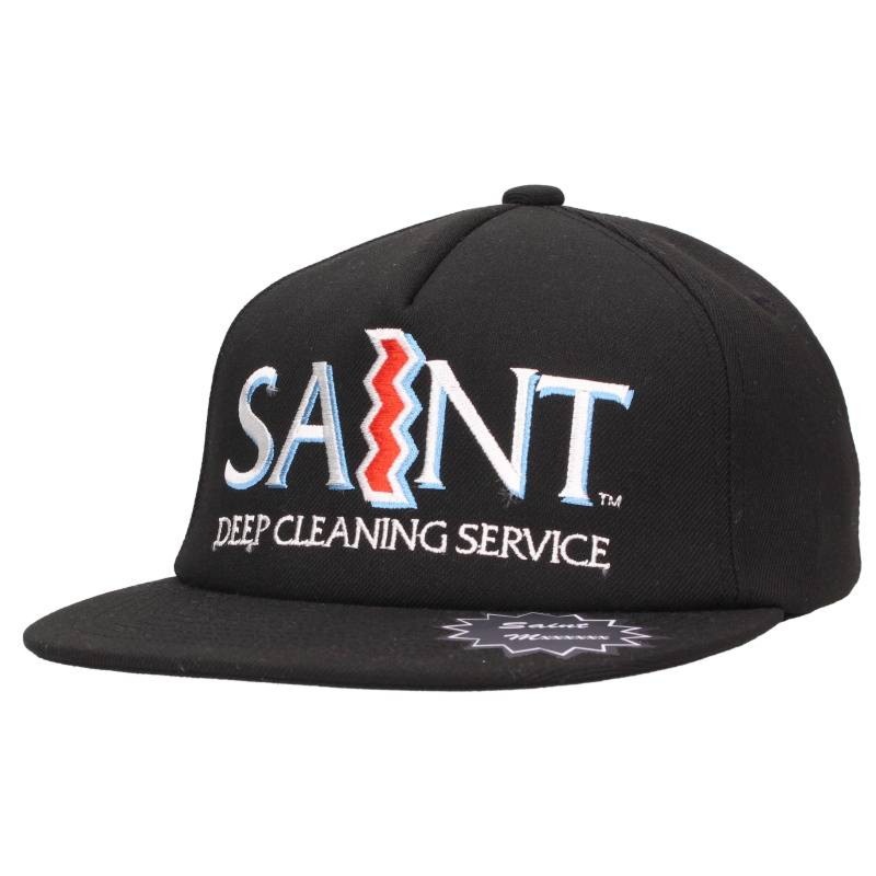 セントマイケル SAINT MICHAEL　サイズ:OS 26SS SM-MK8-0000-079 SAINT ベースボールキャップ(ブラック)【926062】【OM10】【小物】【中古】bb30#rinkan*S ｜RINKAN