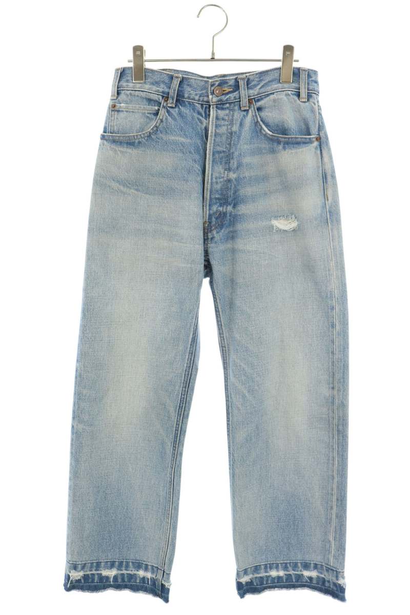 セリーヌ CELINE　サイズ:27 2N850034S カットオフデザインウエスリーデニムパンツ(インディゴ)【107062】【OM10】【メンズ】【中古】bb326#rinkan*B｜RINKAN