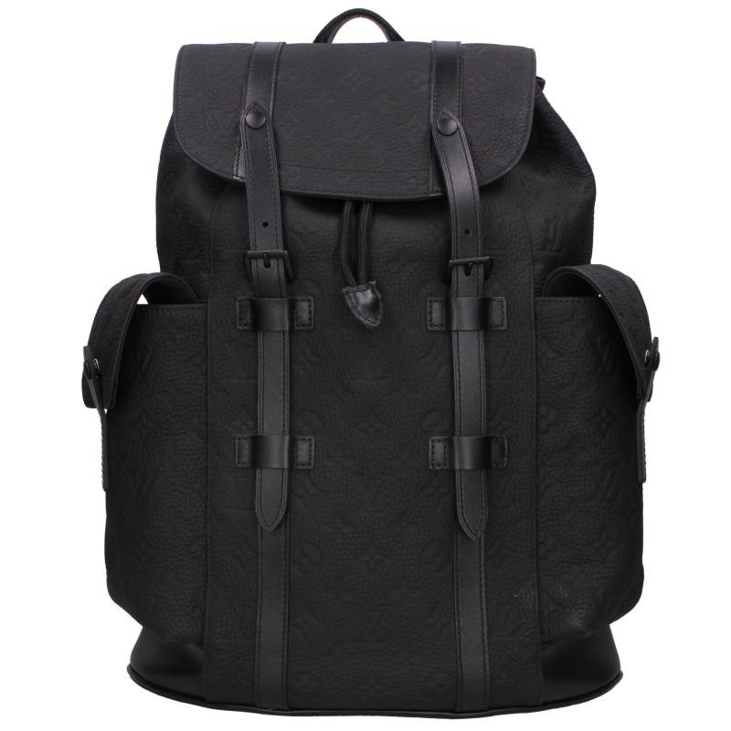 ルイヴィトン LOUISVUITTON　サイズ:PM M20899 クリストファー PM モノグラムエンボストリヨンレザーバックパック(ブラック)【926062】【SS13】【小物】【中古】bb396#rinkan*A｜RINKAN