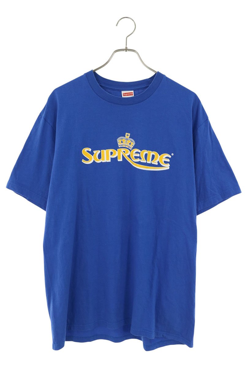 シュプリーム SUPREME サイズ:L 23SS Crown Tee クラウンプリントTシャツ(ブルー)【107062】【OM10】【メンズ】【中古】bb212#rinkan*B|RINKAN