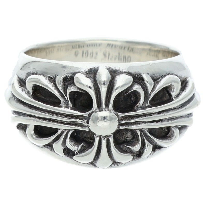 クロムハーツ Chrome Hearts　サイズ:19.5号 FLRL CRS フローラルクロス シルバーリング(シルバー 16.2g)【107062】【SS07】【小物】【中古】bb297#rinkan*B｜RINKAN