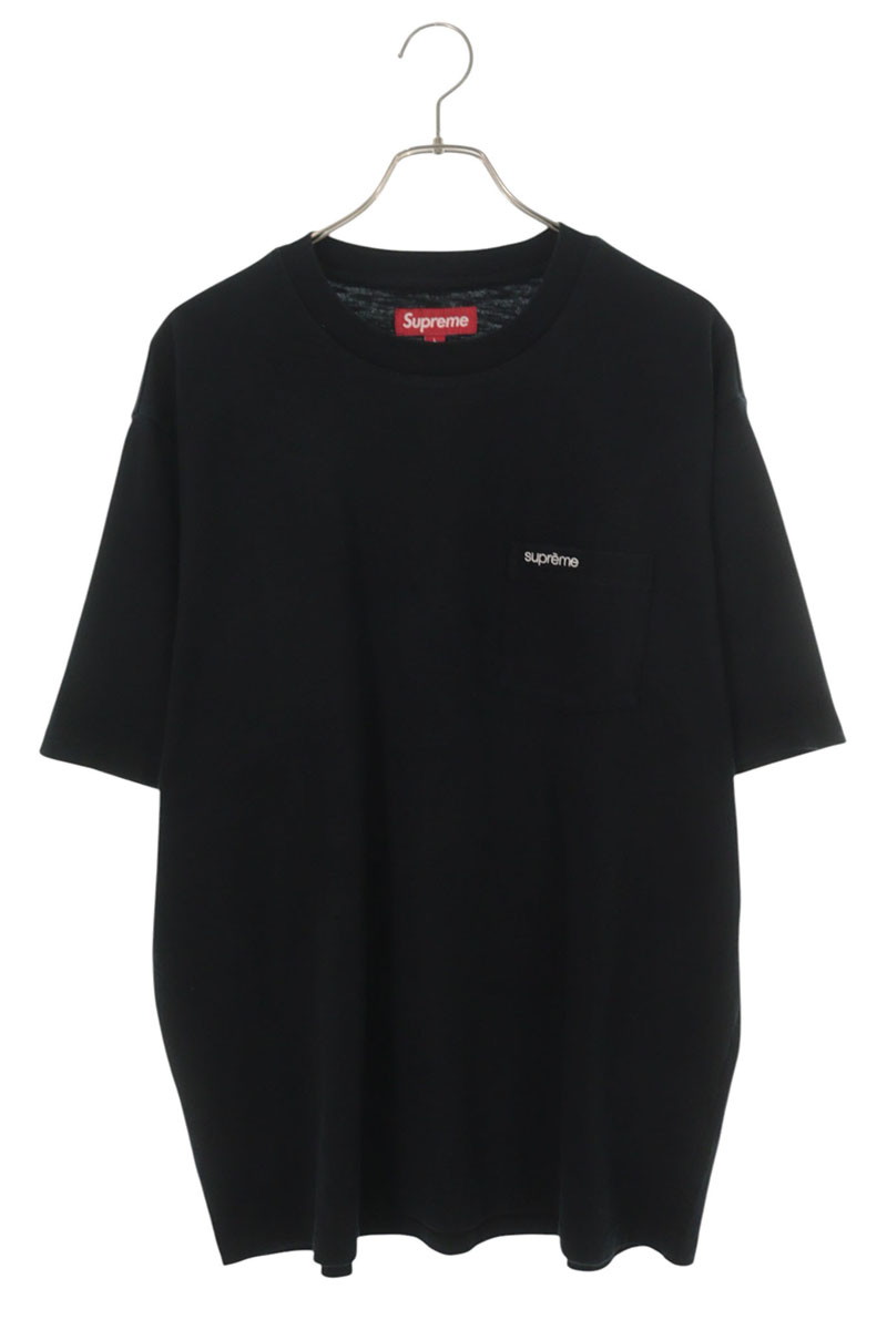 シュプリーム SUPREME サイズ:L 25AW S S Pocket tee ポケットTシャツ(ブラック)【307062】【BS99】【メンズ】【中古】bb51#rinkan*A|RINKAN