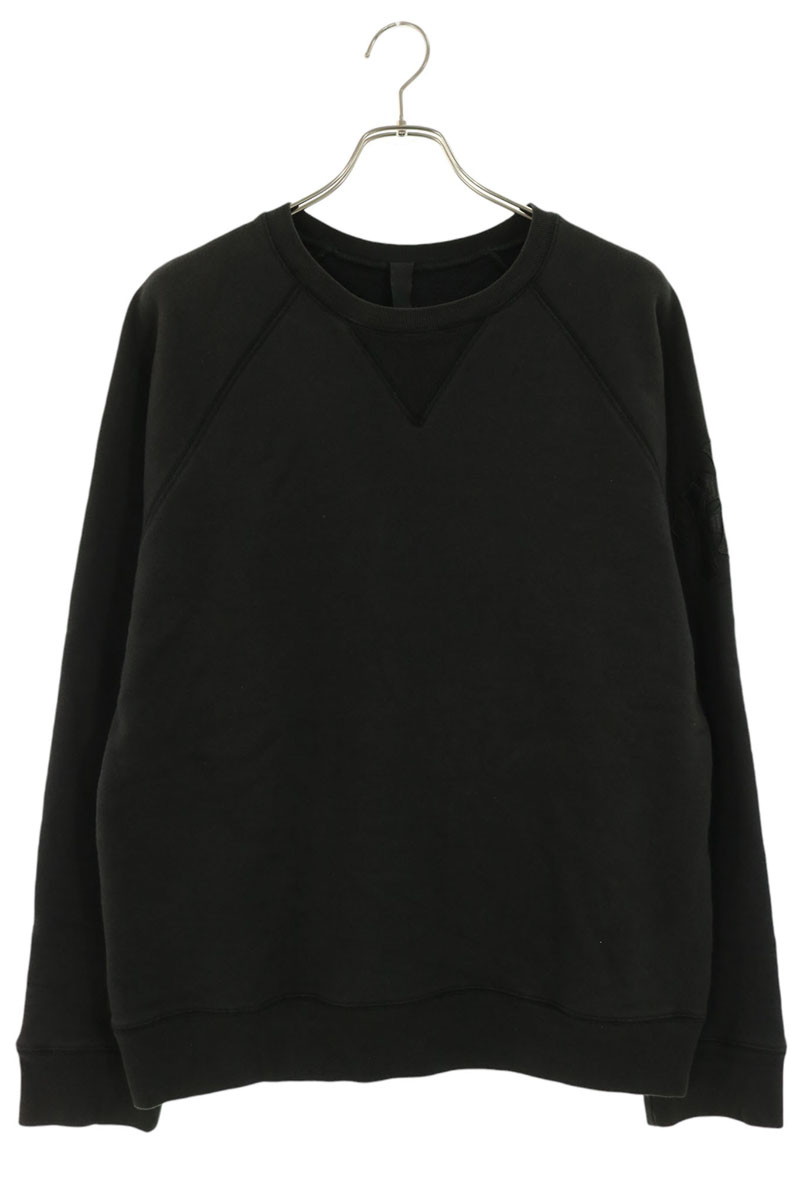 クロムハーツ Chrome Hearts サイズ:M Y NOT SWTSHRT GYN U PAPER JAM クロスパッチ付きクルーネックスウェット(ブラック×シルバー)【307062】【OK15】【メンズ】【中古】bb473#rinkan*B |RINKAN