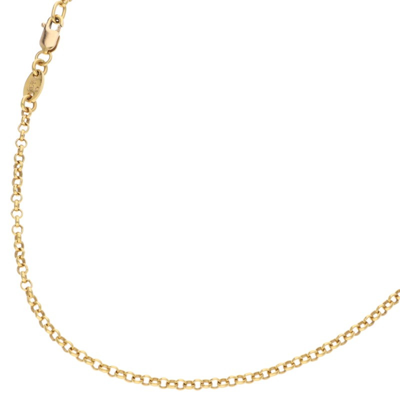クロムハーツ Chrome Hearts サイズ:18inch 22K NECKCHAIN R18 ロールチェーン18inch ゴールドネックレス(イエローゴールド 8.07g)【407062】【NO05】【小物】【中古】bb488#rinkan*B |RINKAN