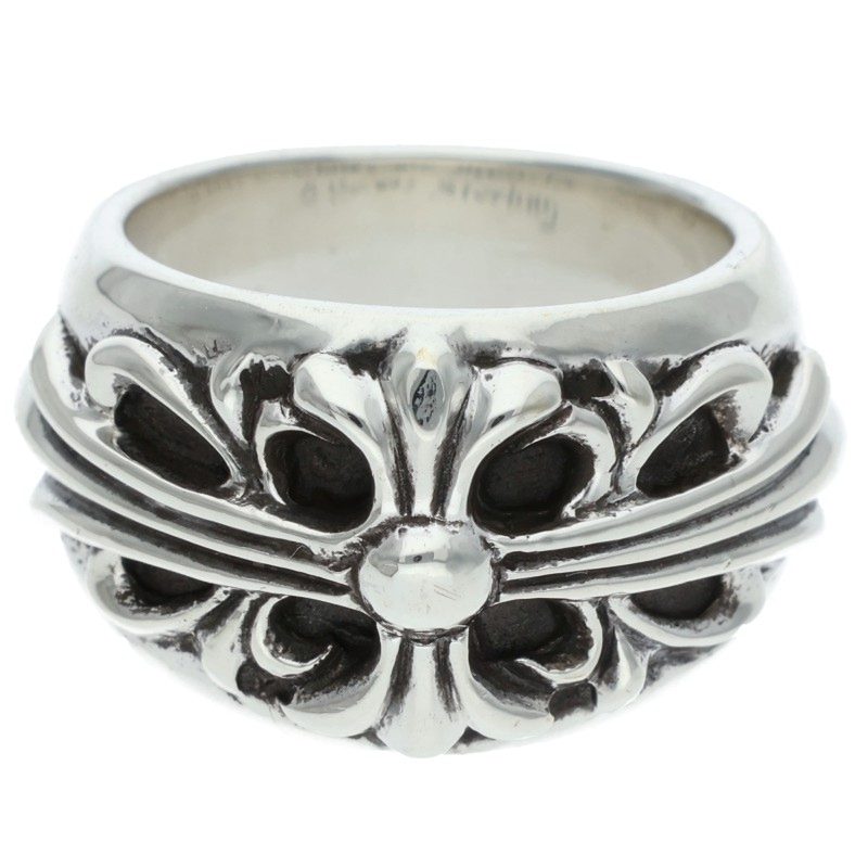 クロムハーツ Chrome Hearts　サイズ:11.5号 FLRL CRS フローラルクロス シルバーリング(シルバー 16.25g)【407062】【GZ11】【小物】【中古】bb437#rinkan*B ｜RINKAN
