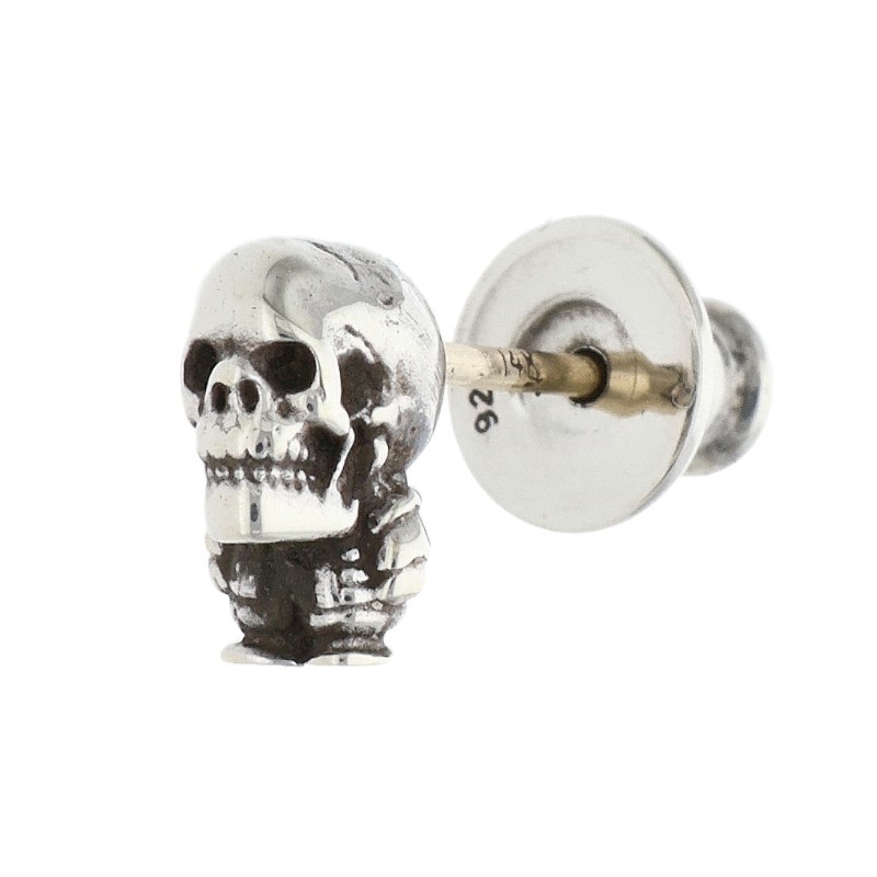 クロムハーツ Chrome Hearts　 FOTI HARRIS TEETER フォティ ハリスティーター スタッド シルバーピアス(シルバー 1.15g)【607062】【SJ02】【小物】【中古】bb33#rinkan*B｜RINKAN