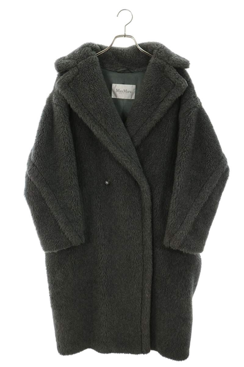 マックスマーラ MaxMara　サイズ:S TEDDY1 テディベアオーバーサイズコート(グレー)【407062】【SS13】【レディース】【中古】bb51#rinkan*A ｜RINKAN