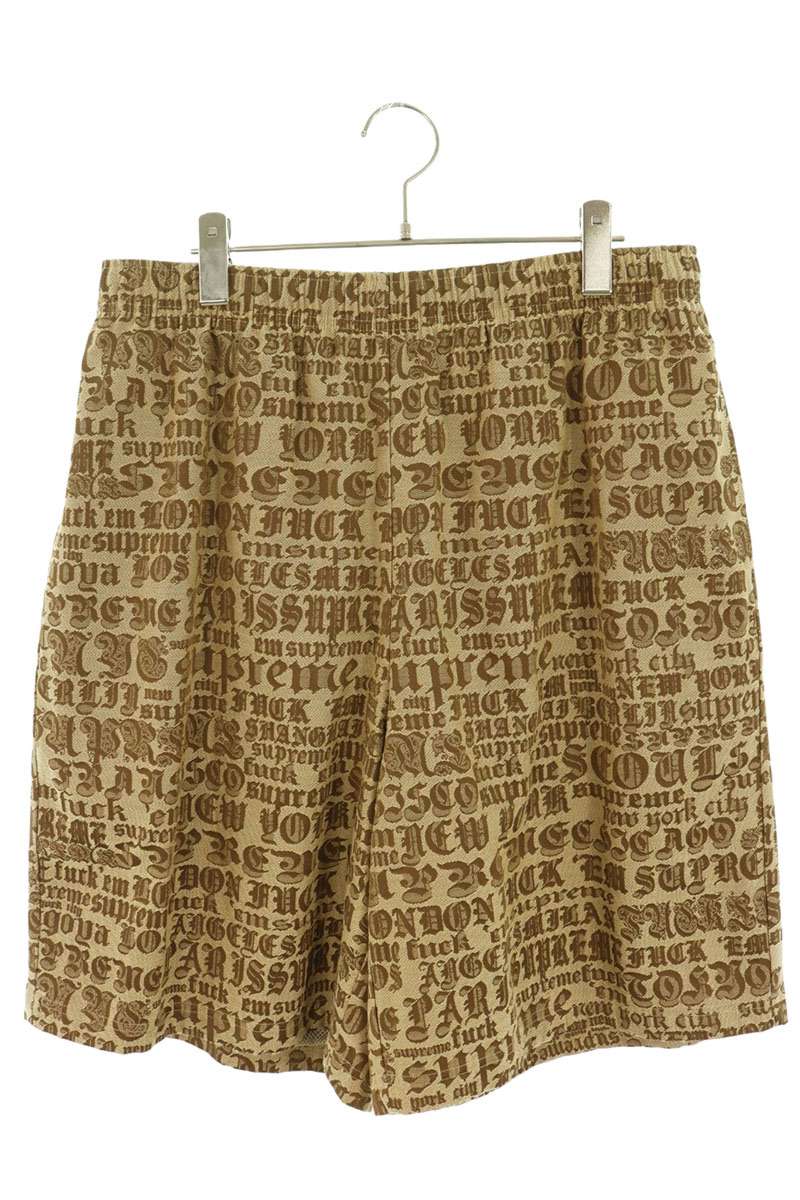 シュプリーム SUPREME サイズ:L 25SS Cities Jacquard Short シティージャカードショーツハーフパンツ(ベージュ調)【807062】【BS99】【メンズ】【中古】bb411#rinkan*B|RINKAN