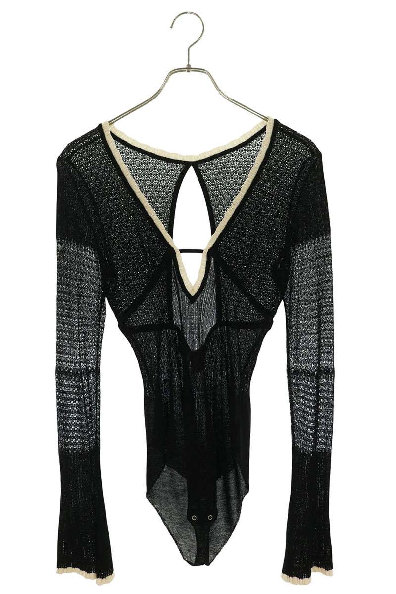 フェティコ FETICO　サイズ:1 LACE KNIT V-NECK BODYSUIT FTC242-0703 レースニットVネックボディスーツ(ブラック)【807062】【BS99】【レディース】【中古】bb411#rinkan*A｜RINKAN 16,478円