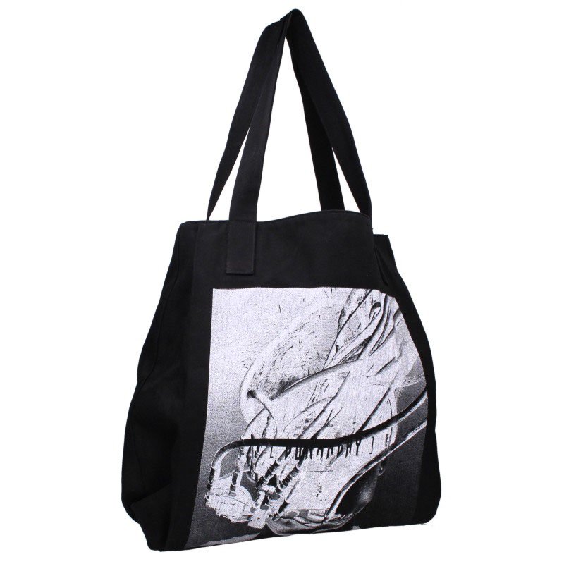 ユリウス JULIUS　 25SS 14OZ DENIM BAG グラフィックプリントデニムトートバッグ(ブラック)【217062】【BS99】【小物】【中古】bb51#rinkan*B｜RINKAN