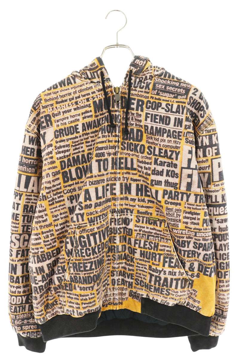 シュプリーム SUPREME　サイズ:L 25AW Dash Snow Hooded Work Jacket ダッシュスノーフードワークジャケットブルゾン(マルチカラー)【217062】【BS99】【メンズ】【中古】bb51#rinkan*S｜RINKAN 41,470円