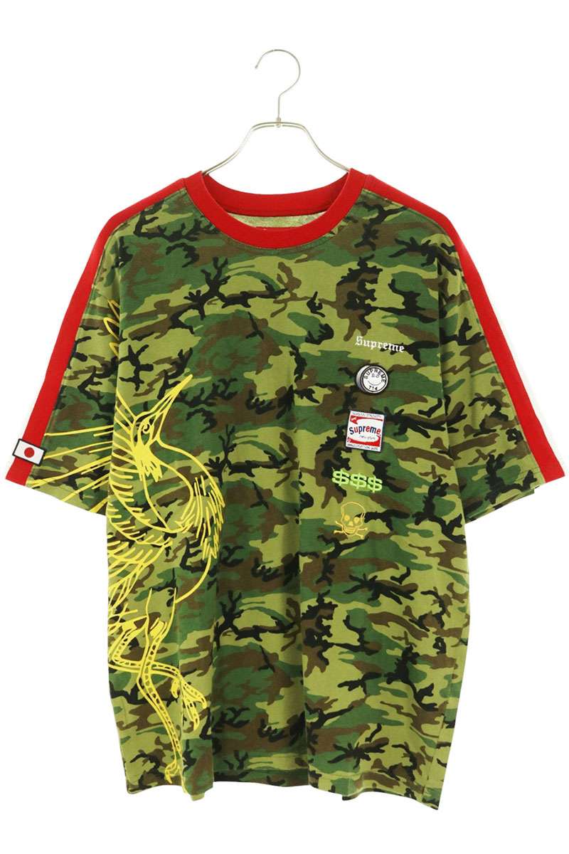 シュプリーム SUPREME サイズ:M 25AW Crane S S Top クレーンTシャツ(カーキ)【217062】【OM10】【メンズ】【中古】bb51#rinkan*S|RINKAN