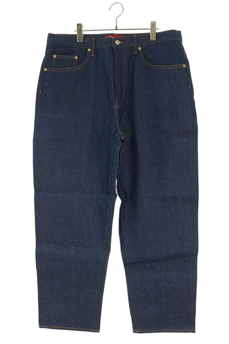 シュプリーム SUPREME　サイズ:34インチ Baggy Jean リジットバギーデニムパンツ(インディゴ)【317062】【BS99】【メンズ】【中古】bb51#rinkan*S ｜RINKAN