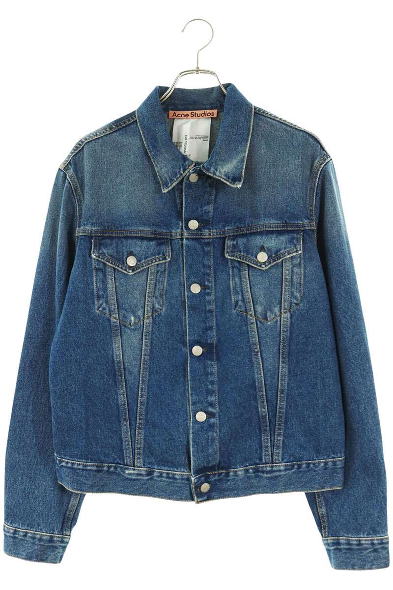 アクネストゥディオズ ACNE STUDIOS サイズ:48 FN-MN-OUTW000499 レギュラーフィットデニムジャケット(インディゴ)【217062】【SB01】【メンズ】【中古】bb380#rinkan*B |RINKAN
