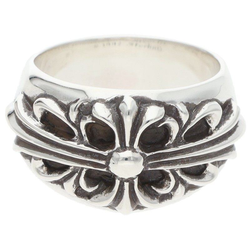 クロムハーツ Chrome Hearts サイズ:18.5号 FLRL CRS フローラルクロス シルバーリング(シルバー 17.23g)【617062】【OK15】【小物】【中古】bb379#rinkan*B |RINKAN