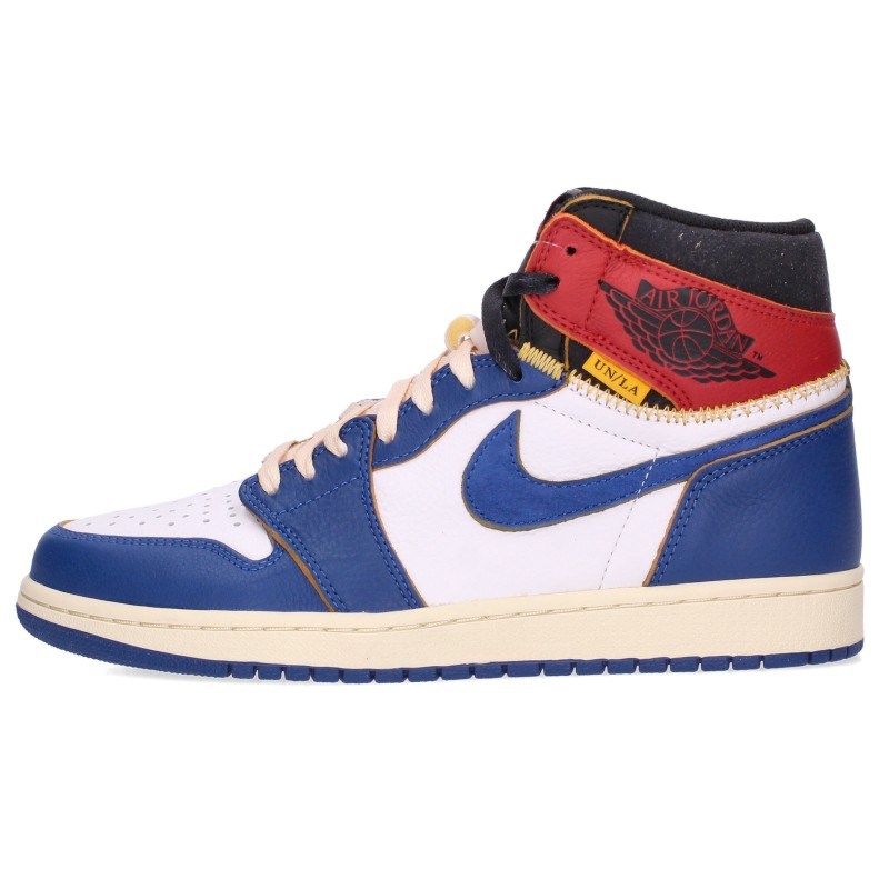 ナイキ NIKE　&times;ユニオン UNION サイズ:27cm AIR JORDAN 1 RETRO HI NRG UNION BV1300-146 エアジョーダン1レトロハイエナジースニーカー(ブルー&times;レッド&times;ホワイト)【417062】【BS99】【メンズ】【小物】【中古】bb380#rinkan*S ｜RINKAN