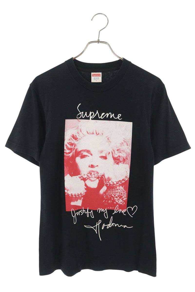 シュプリーム SUPREME サイズ:S 18AW Madonna Tee マドンナTシャツ(ブラック×レッド)【417062】【SB01】【メンズ】【中古】bb78#rinkan*B |RINKAN