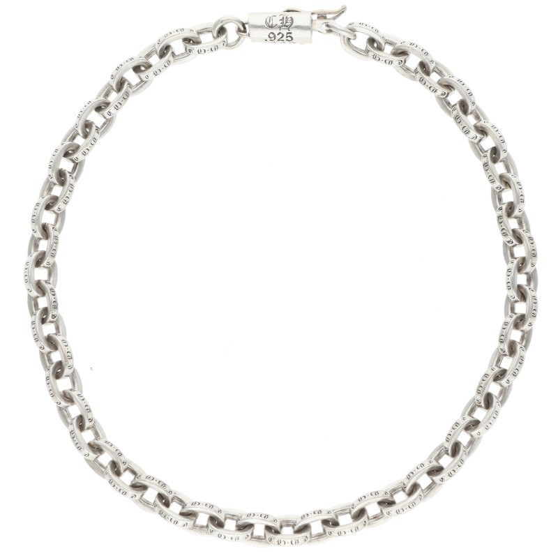 クロムハーツ Chrome Hearts　サイズ:8inch PAPER CHAIN ペーパーチェーン シルバーブレスレット(シルバー 12.36g)【917062】【NO05】【小物】【中古】bb488#rinkan*B ｜RINKAN