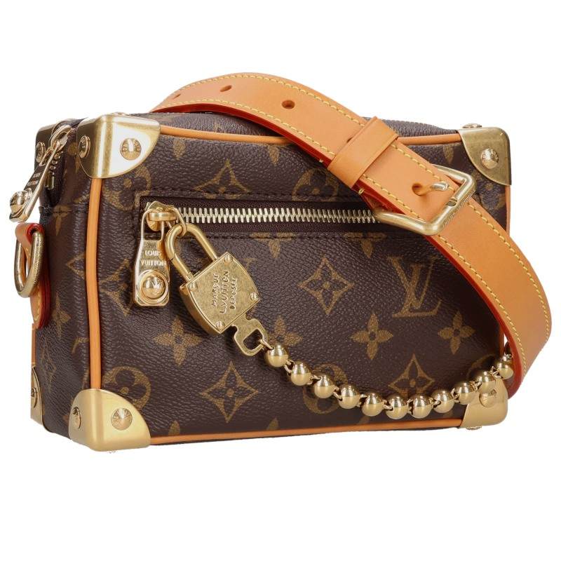 ルイヴィトン LOUISVUITTON　 ミニ・ソフトトランク M14729 モノグラム・キャンバスショルダーバッグ(ブラウン調)【517062】【SB01】【小物】【中古】bb315#rinkan*S ｜RINKAN