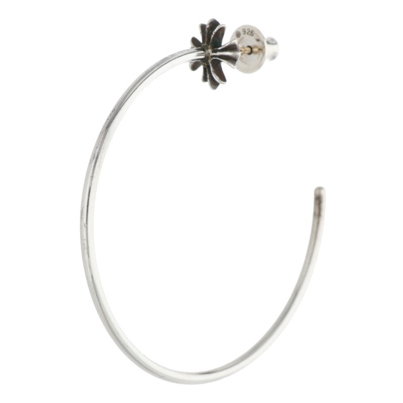 クロムハーツ Chrome Hearts HOOP CH PLS CHプラスフープ シルバーピアス(シルバー 2.85g)【717062】【SS07】【小物】【中古】bb434#rinkan*B|RINKAN