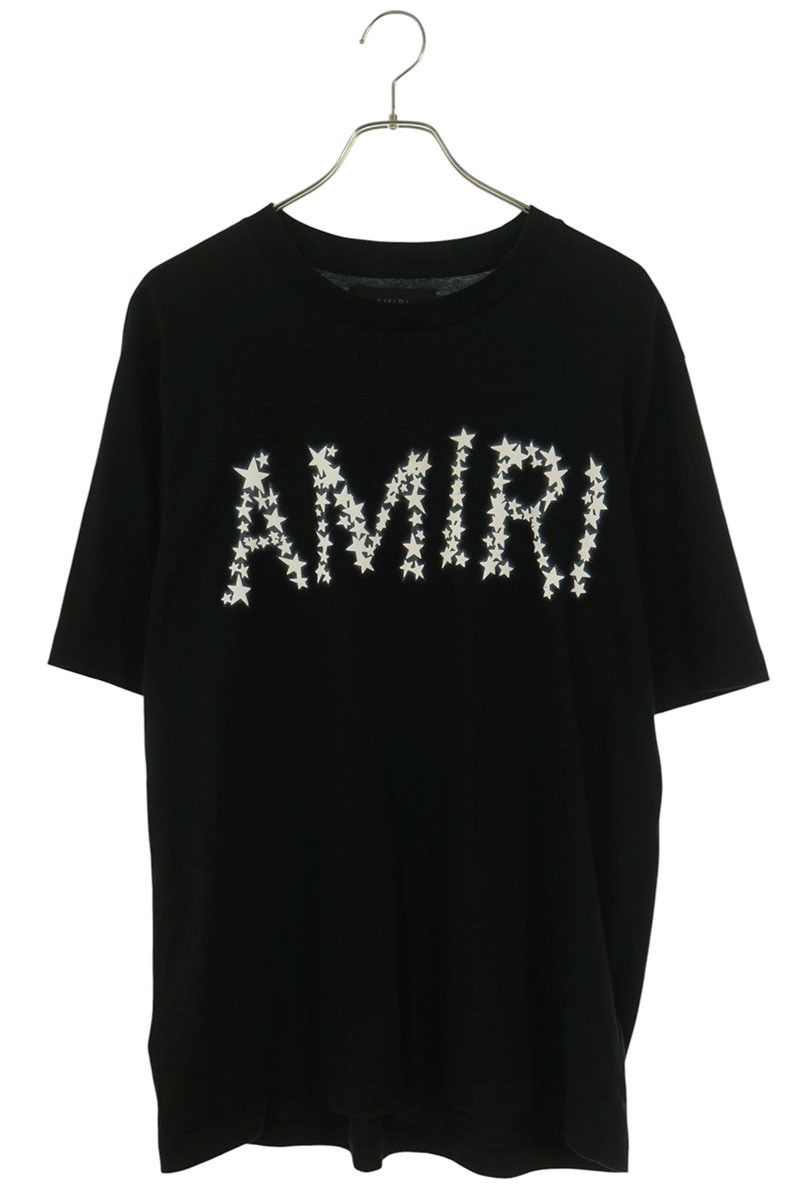 アミリ AMIRI　サイズ:L スターロゴプリントTシャツ(ブラック)【817062】【OM10】【メンズ】【中古】bb127#rinkan*B ｜RINKAN