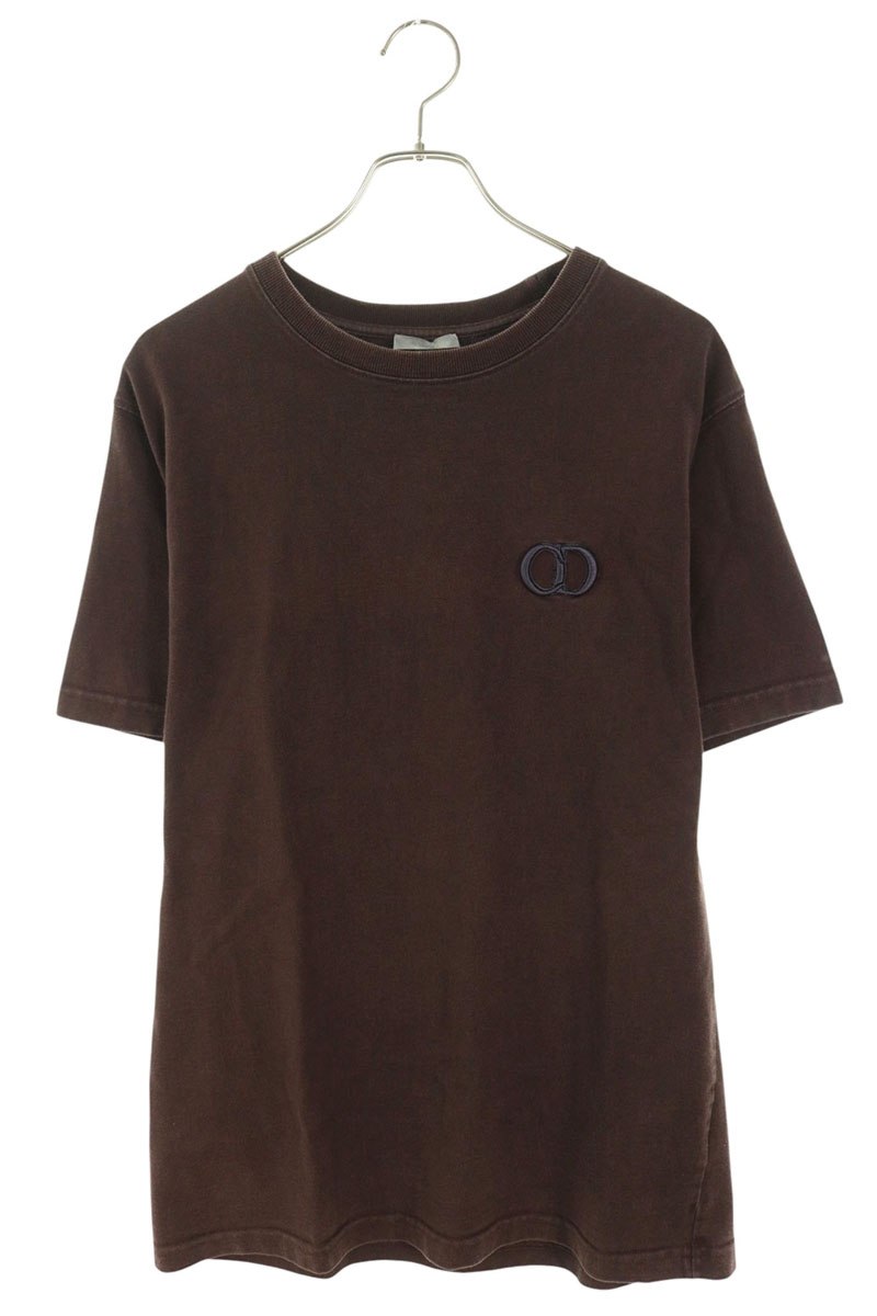 ディオール DIOR サイズ:M 943J605A0554 CDアイコンTシャツ(ブラウン)【817062】【SB01】【メンズ】【中古】bb356#rinkan*B |RINKAN