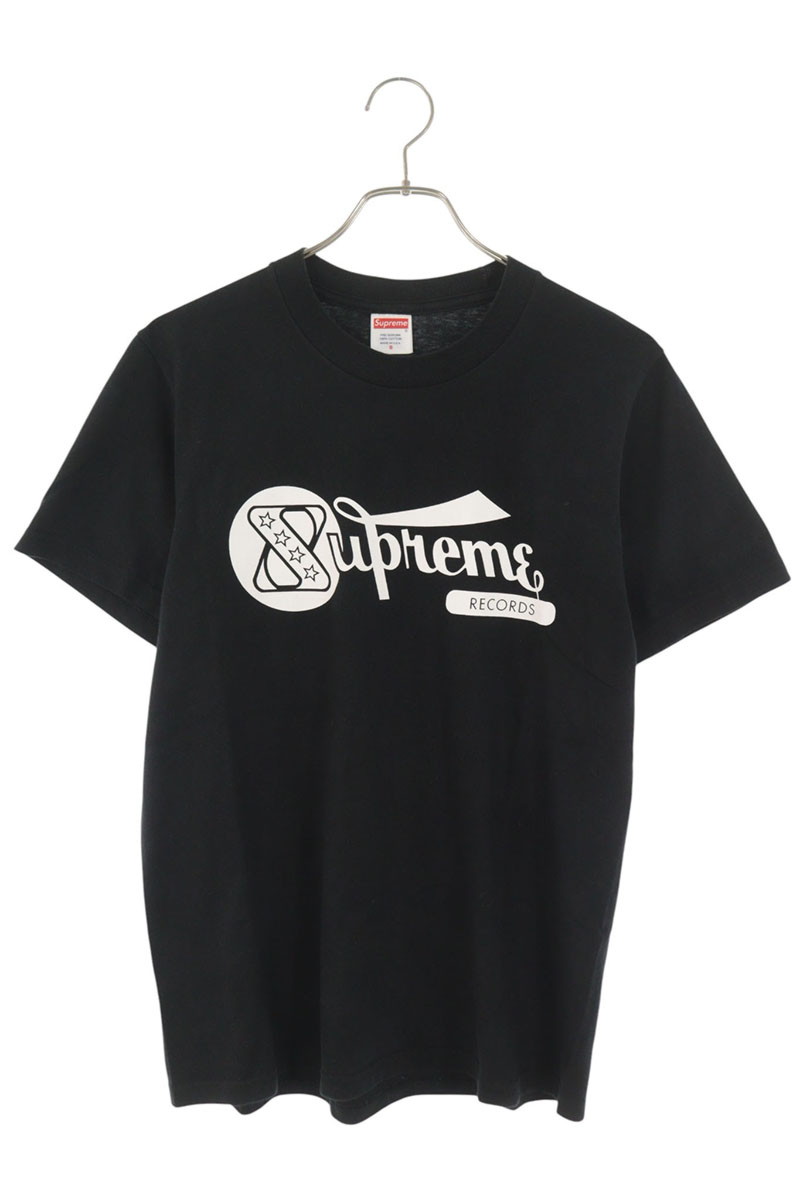 シュプリーム SUPREME　サイズ:S Record Tee レコードプリントTシャツ(ブラック)【917062】【OM10】【メンズ】【中古】bb356#rinkan*B ｜RINKAN